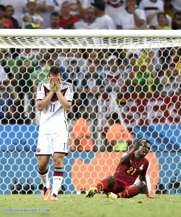 MUNDIAL 2014: Grupo G: Alemania 2; Ghana 2 - resultado final