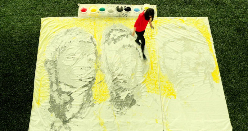 Pintura estrellas Copa Mundial de fútbol