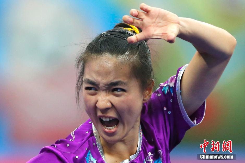 Expresiones faciales de atletas durante los Juegos Asiáticos 2014 en Incheon.