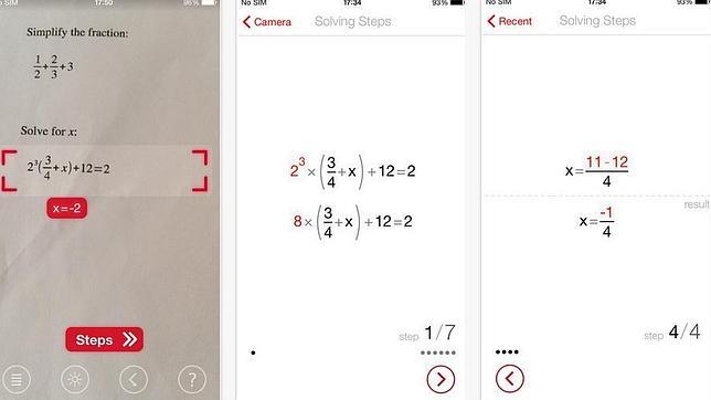 Crean una aplicación que resuelve cálculos matemáticos con la cámara del móvil