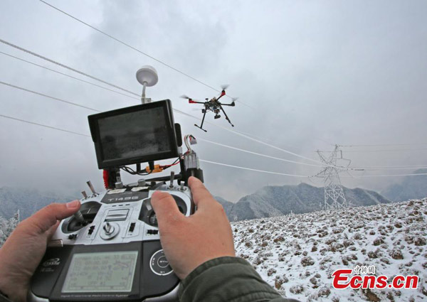 Drones para inspeccionar el tendido eléctrico