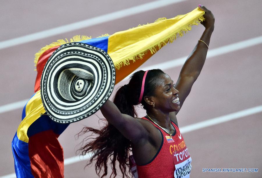 Atletismo: Colombiana Ibargüen gana oro en triple salto en Campeonato Mundial