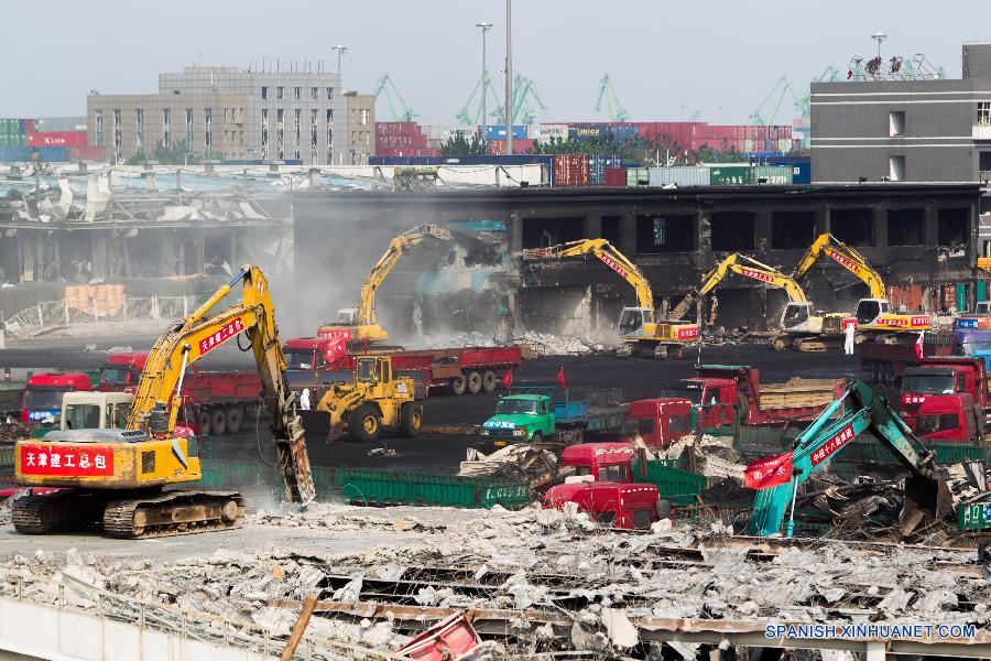 Detenidos 12 sospechosos por explosiones en Tianjin