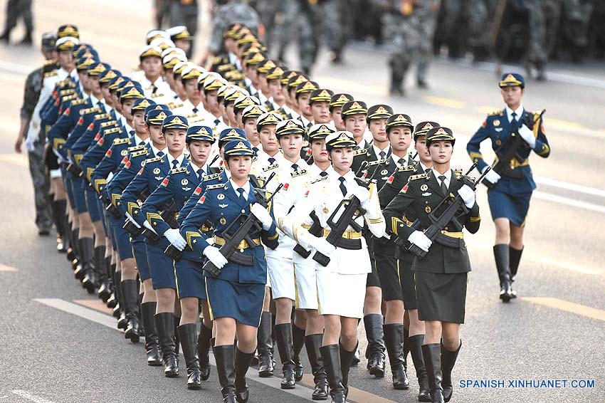 Tropas listas para desfile del Día de la Victoria de China