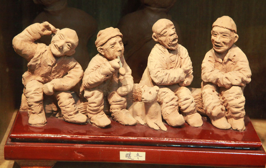 Figuras de arcilla de Yue Yunsheng. [Fotografía de Qin Fengjing/chinadaily.com.cn]