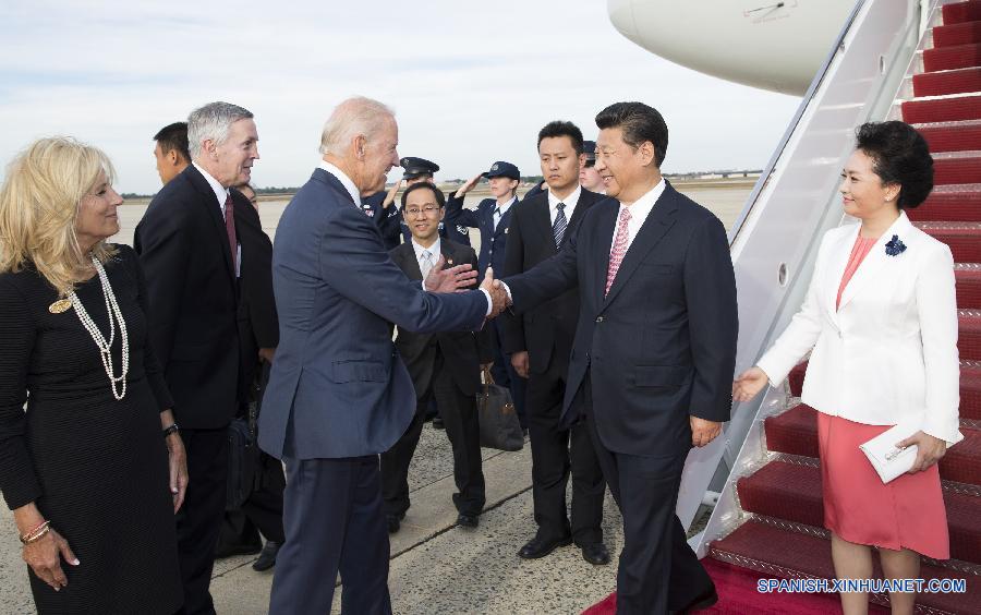 Presidente chino llega a Washington