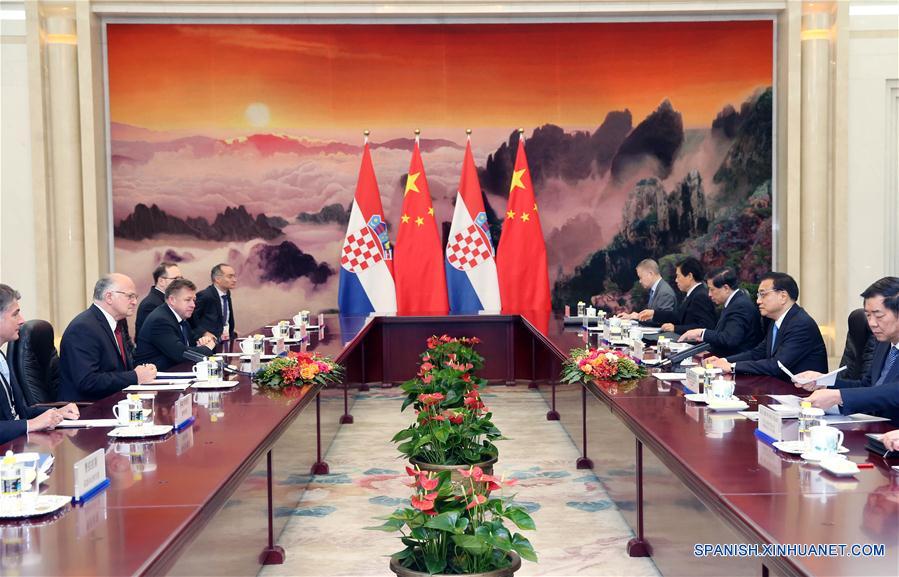 Premier chino conversa con presidente de parlamento croata