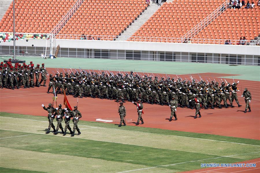 El Estadio Nacional de Mozambique, que puede albercar a 42 mil espectadores.  