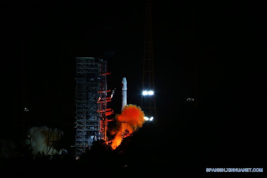 China lanzó un satélite para apoyar su navegación global y la red de posicionamiento a las 4:11 am del miércoles. (Xinhua / Wang Yulei)