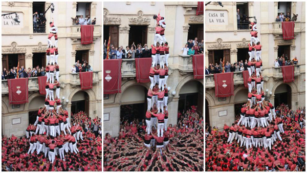 La Vella de Valls rompe el récord y realiza la mejor actuación castellera de la historia