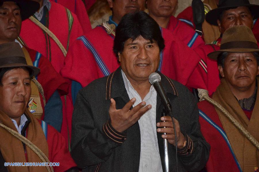 Presidente de Bolivia pide cuidar el agua ante carencia de lluvias