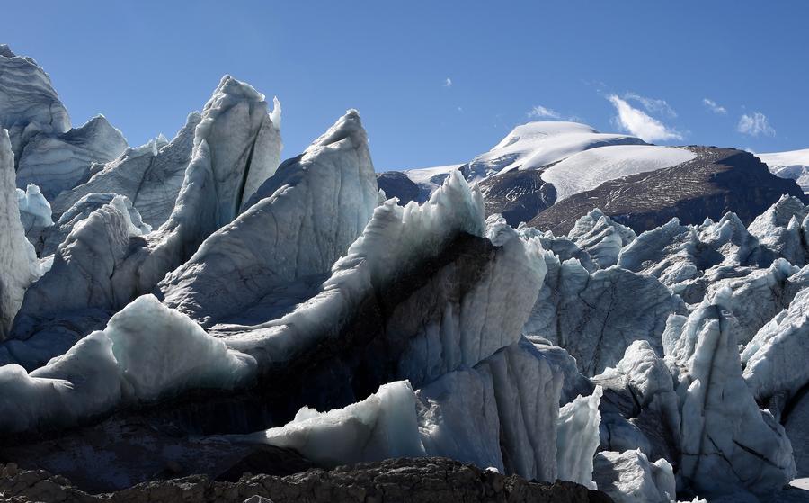 La belleza del glaciar Gangbu en el Tibet