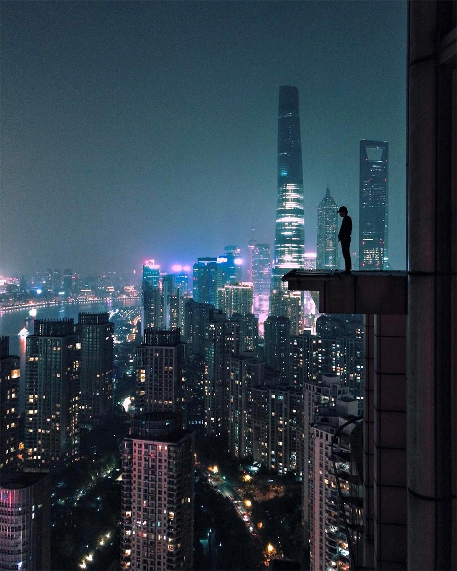 Espectaculares fotografías dan un aspecto de ciencia ficción a la ciudad de Shanghai