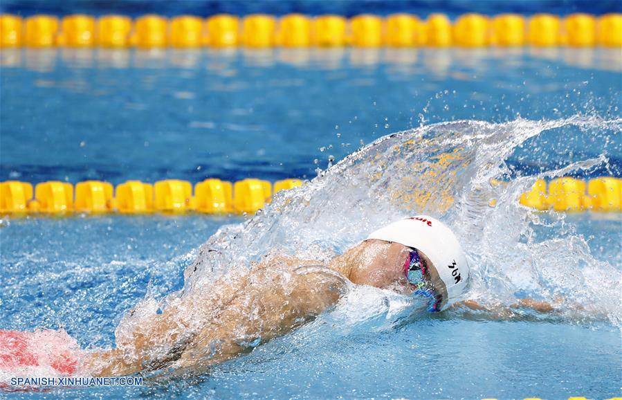 Chino Sun Yang gana título de 400 m libres por 3a ocasión en mundial de FINA