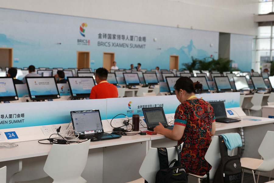 Abre el Centro de Prensa para la Cumbre BRICS en Xiamen