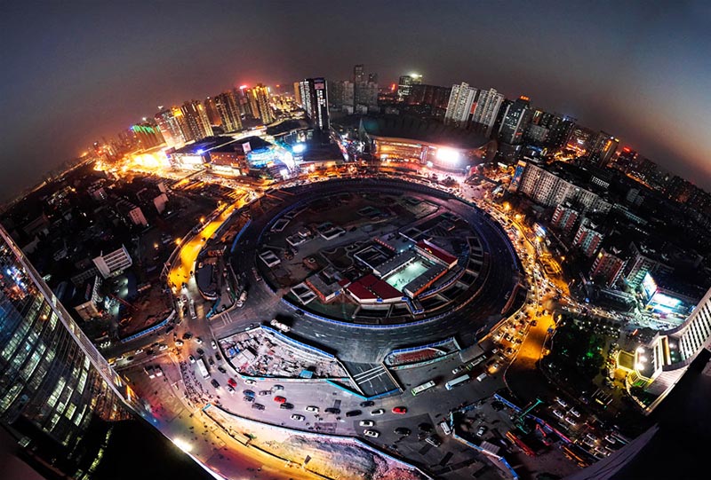 Foto tomada por Denis Kim, estudiante ruso que estudia idioma chino en Wuhan, provincia de Hubei. [Foto: proporcionada] 