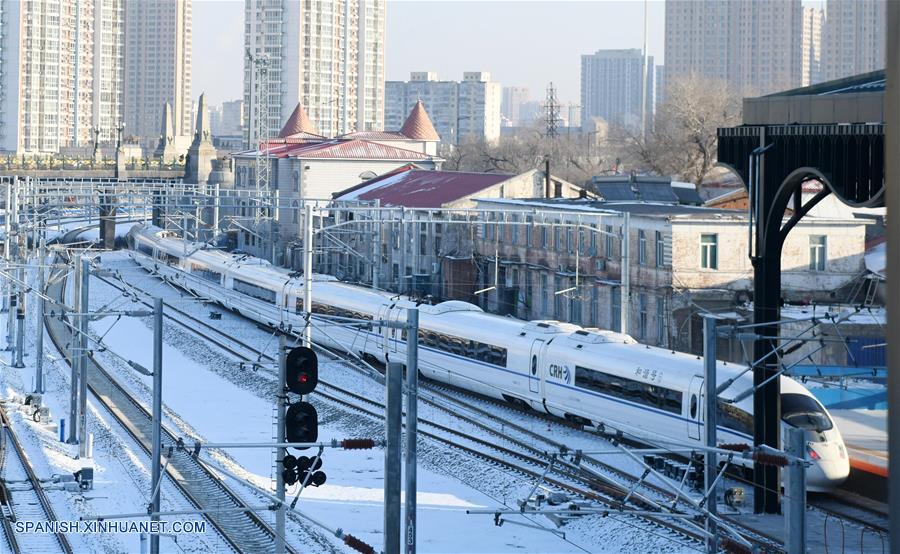 Tren de alta velocidad empieza a circular en región más fría de China