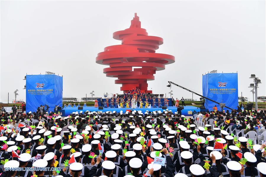 China celebra 70o aniversario de su Armada con interpretación de música militar