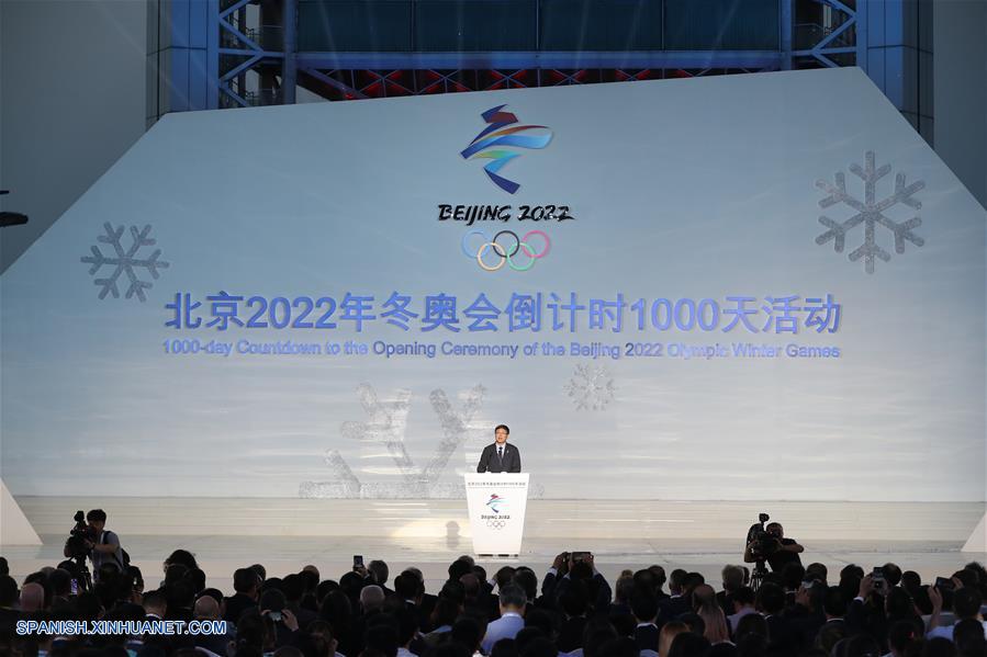 Beijing 2022 celebra cuenta regresiva de 1.000 días