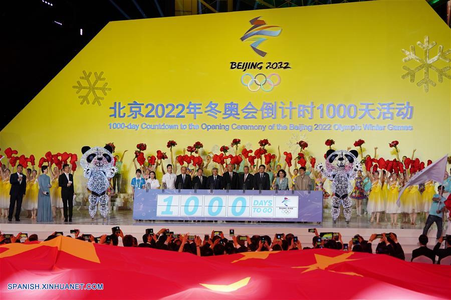 Beijing 2022 celebra cuenta regresiva de 1.000 días