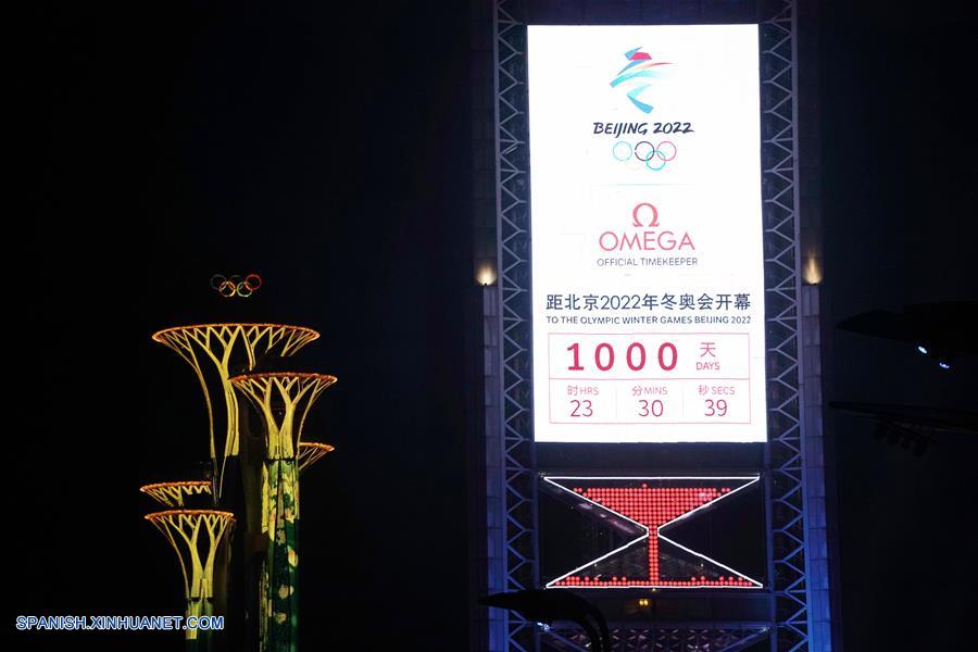 Beijing 2022 celebra cuenta regresiva de 1.000 días