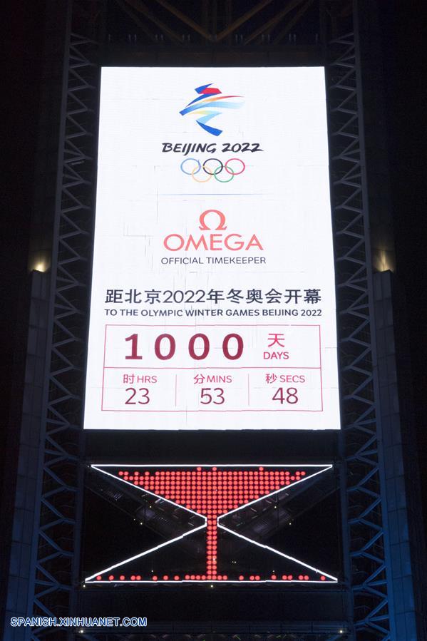 Beijing 2022 celebra cuenta regresiva de 1.000 días