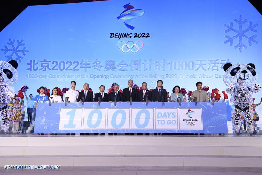 Beijing 2022 celebra cuenta regresiva de 1.000 días