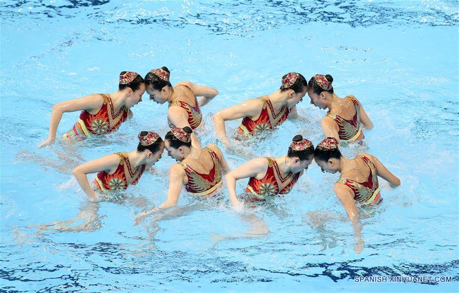 Preliminares libres por equipos de natación artística de Campeonatos Mundiales de Gwangju