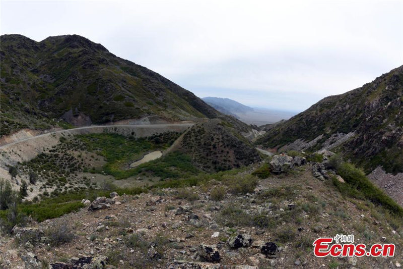 Ruinas de un terremoto forman parte del Geo-parque Nacional Koktokay de Xinjiang