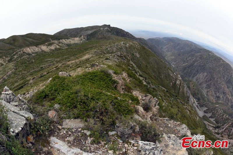 Ruinas de un terremoto forman parte del Geo-parque Nacional Koktokay de Xinjiang