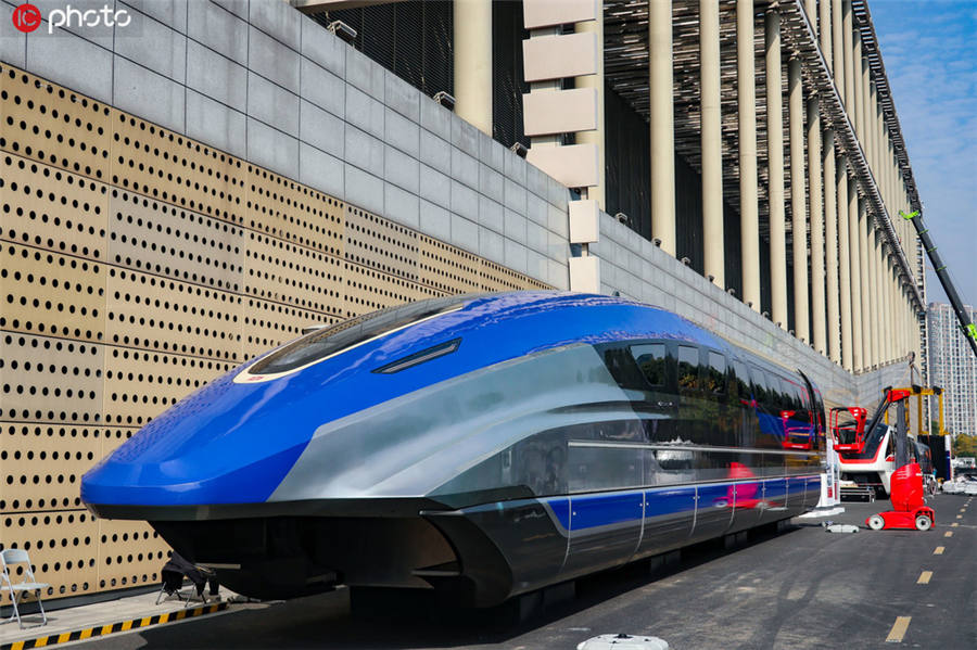 El 4 de diciembre de 2019, se exhibieron cuatro vagones de tren de CRRC en el Centro Internacional de Exposiciones de Hangzhou