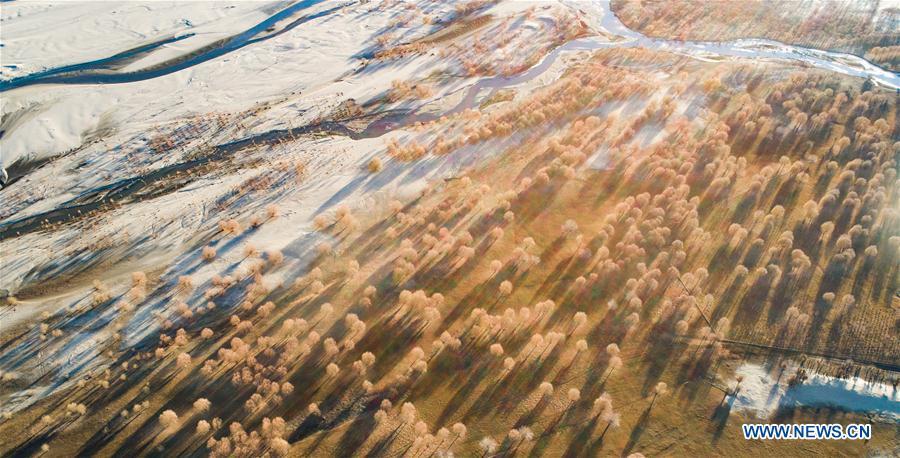 Paisaje a lo largo del río Yarlung Zangbo en el Tíbet