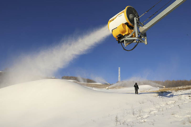 La fabricación de nieve de calidad despega su potencial en China