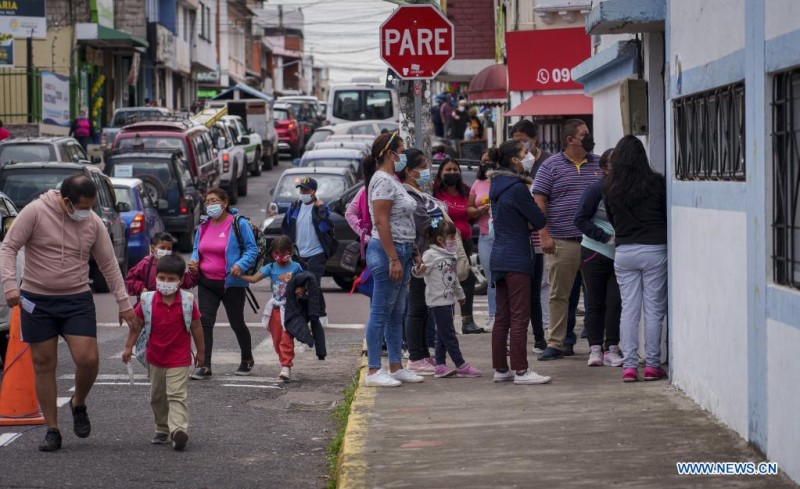 ESPECIAL: Estudiantes ecuatorianos vuelven a las aulas tras dos a?os de pandemia